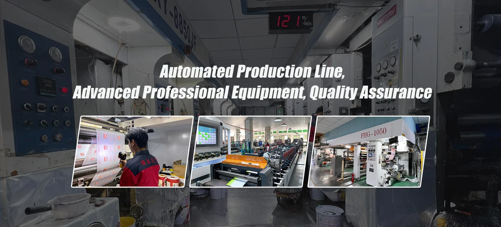 Automatisierte Produktionslinie, fortschrittliche professionelle Ausrüstung, Qualitätssicherung