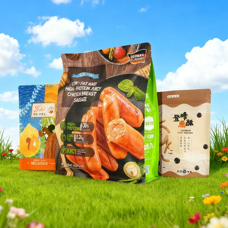 Umweltfreundliche Verpackungsbeutel für Trockenfrüchte und Nüsse aus Kraftpapier